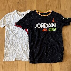 Set of 2 Puma Kid’s L 14-16 And Jordan Kid’s XL 13-15 Kid’s Short Sleeve Tees